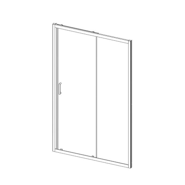 Душевая дверь Vincea Alpha VDS-3AL150MT 150x190 текстурное/хром