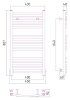 Полотенцесушитель водяной Сунержа Аркус 800х400 хром