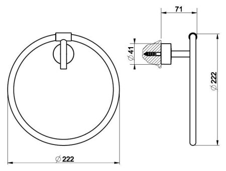 Полотенцедержатель Gessi Minix 15609.031 хром