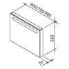 Зеркало Ravak Chrome 700 X000000549 оникс