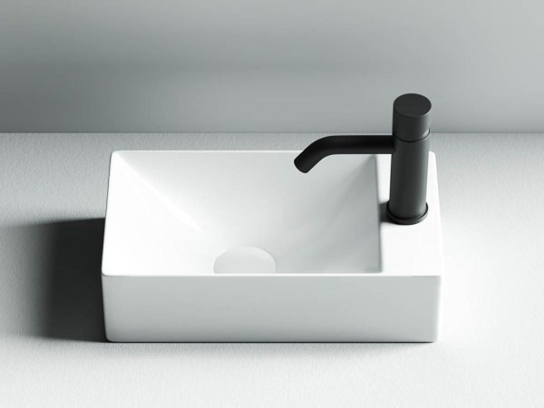 Умывальник подвесной прямоугольный (отверстие под смеситель R) Element 375*215*100мм