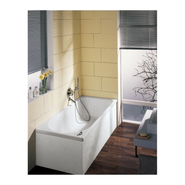 Ванна стальная Bette Ocean 8856-000+PLUS 180x80 перелив сзади