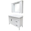 Тумба-умывальник COMFORTY "Севилья-100" слоновая кость с раковиной COMFORTY Т-9315