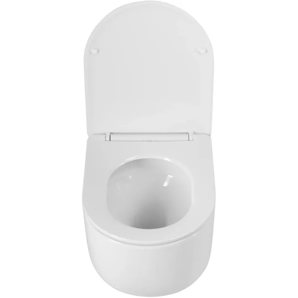 Унитаз подвесной BelBagno Soft BB084CH-TOR/SC безободковый, торнадо, с сиденьем микролифт, белый