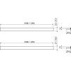 Рейка AlcaPlast APZ906M/1000 для пола с уклоном, двухсторонняя