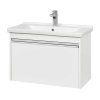 Тумба с раковиной Aquaton Капри 1A230201KP010 80 белый глянец
