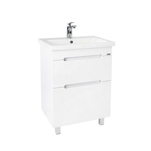 Тумба VIANT "Марсель" COMO 60 2 ящика белая 430х560х820 (VMAR60CO-T2Y)