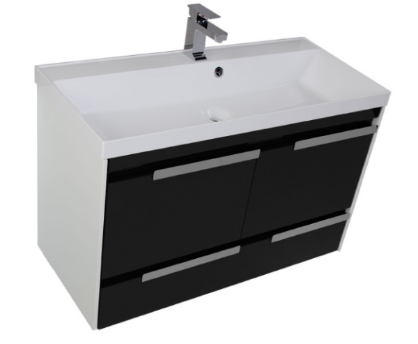 Тумба под раковину  Aquanet Тиволи 00180067 100 черная