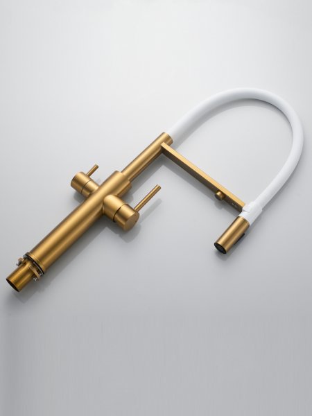 Смеситель для кухни Shevanik S478G, Золотой сатин