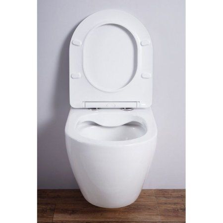 Унитаз подвесной Esbano Amapola безободковый, белый