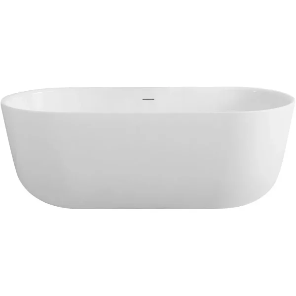 Акриловая ванна Art&Max Genova AM-GENOVA-1700-770 170x77 см, отдельностоящая, белый
