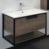 Тумба-умывальник COMFORTY Comforty Бонн-75 дуб темный с раковиной Comforty 75E