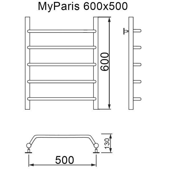Полотенцесушитель MYFREA My Paris 60/50
