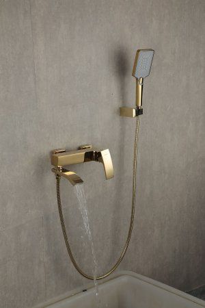 Смеситель для ванны Gappo G3207-3, однорычажный, золото