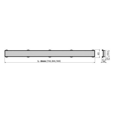 Решетка под плитку  AlcaPlast INSERT-850