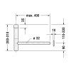 Сифон для раковины Duravit 0050361000 хром