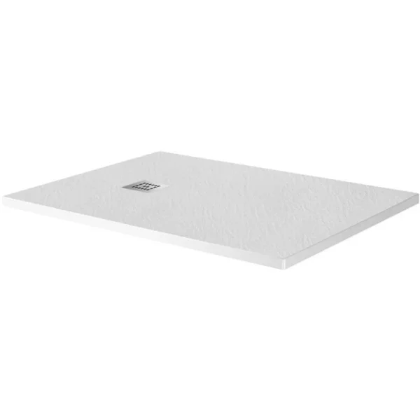 Душевой поддон BelBagno Uno TRAY-MR-UNO-AH-120/90-35-W-CR 120x90 см, из литьевого мрамора, прямоугольный, белый