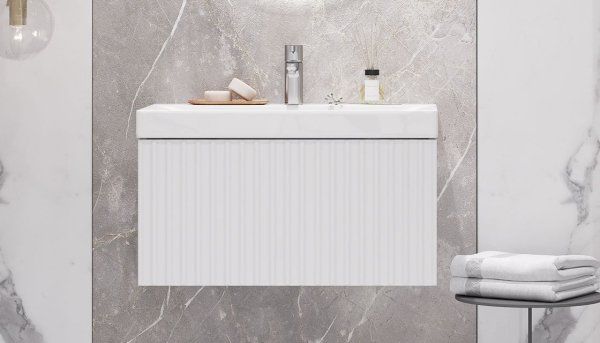 Тумба подвесная Velvex Compo 70.1Y, белый (tp.COM.9696.70.1Y белый глянец)