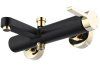 Смеситель для ванны и душа REA POLO BLACK GOLD черный/золото настенный, REA-B9979