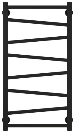 Полотенцесушитель водяной Сунержа Сирокко 31-0253-8040 800x400 черный матовый