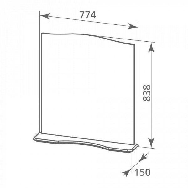 Зеркало Milardo Victoria 75 (VIRKC7EF50UZ0MEP98GD)