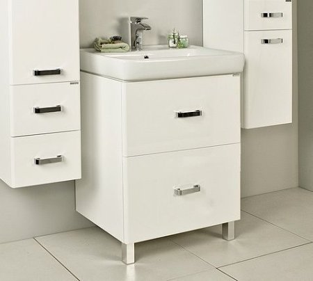 Тумба с раковиной Aquaton Америна Н 1A169201AM010 60 белый