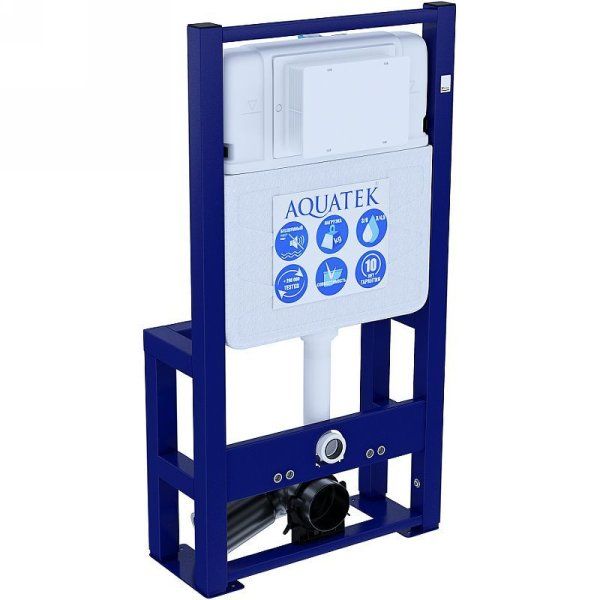 Инсталляция для подвесного унитаза Aquatek Standart INS-0000016 без клавиши смыва