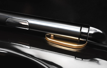 Подвесной унитаз REA CARLO BLACK MINI FLAT GOLD EDGE черный REA-C8800