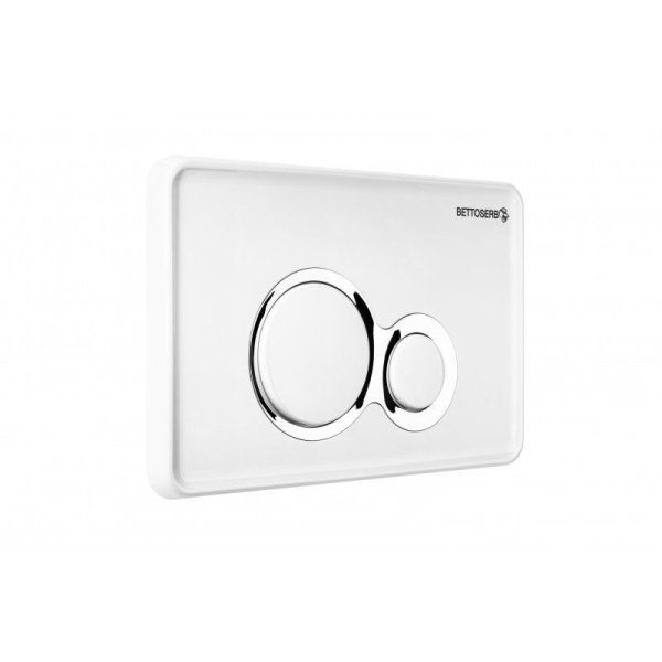 Инсталляция BETTOSERB Sava Free Standing+клавиша смыва DUO белый глянец/хром матовый (SFS40006458)