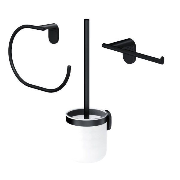 Набор аксессуаров для зоны туалета, черный AM.PM X-Joy AK84T2603B, Черный