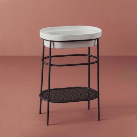 Консоль под раковину ArtCeram Fuori Scala ACA055 17 35х58 matt black
