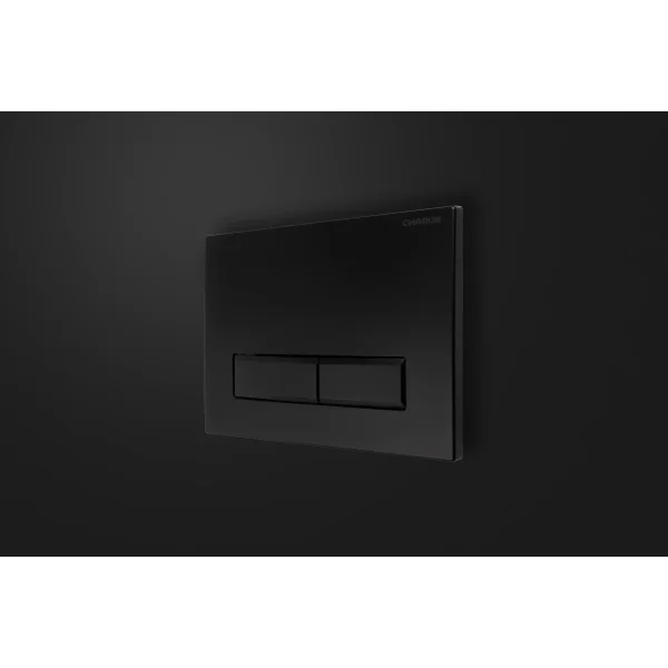 Кнопка смыва Charus Raiden FP.321.DW.01 для инсталляции, черный матовый