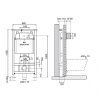 Система инсталляции OLI 74 Plus 048590 для подвесного унитаза