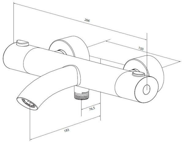 Термостат Am.Pm Sense F7550064 для ванны с душем