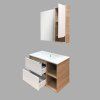 Тумба-умывальник COMFORTY "Гамбург-90" дуб сонома с раковиной COMFORTY 90E