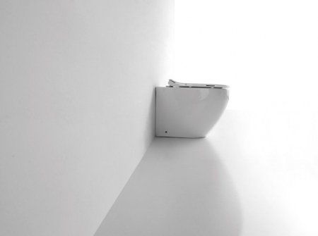 Унитаз приставной CeramaLux 3176, Бело-Глянцевый