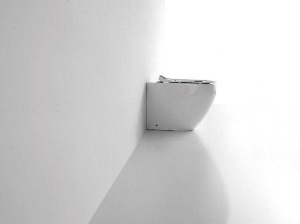 Унитаз приставной CeramaLux 3176, Бело-Глянцевый