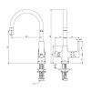 Смеситель для кухни Lemark Ursus с подключением к фильтру (LM7261BL)