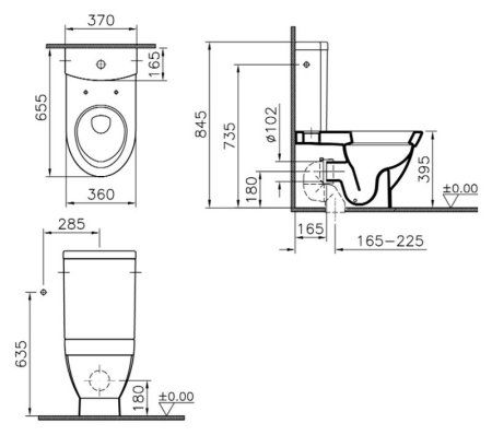 Унитаз-компакт VitrA Form 500 9730B003-7202