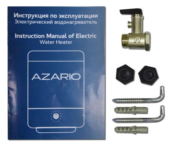 Водонагреватель электрический AZARIO накопительного типа 100 литров. 2 кВт. Вертикальный (AZ-100tr)