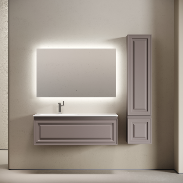 Тумба подвесная SANCOS Very  левая 1195х445х406, c одним  ящиком оснащенным доводчиками, Doha Soft , VR120LSM