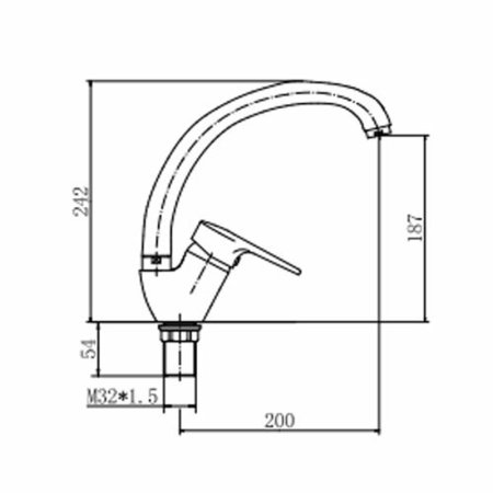 Смеситель для кухни FASHUN (A4156-2)