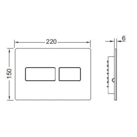 Кнопка смыва Tece TECEsolid 9240432 белая глянцевая