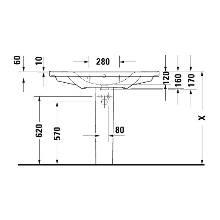 Раковина Duravit D-Neo 2367100000 100x48 белый