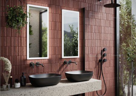 Зеркало для ванной комнаты  SANCOS Polo 350х800 с подсветкой,  PL35