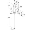 Смеситель для раковины Kludi BOZZ 381983976 черный матовый