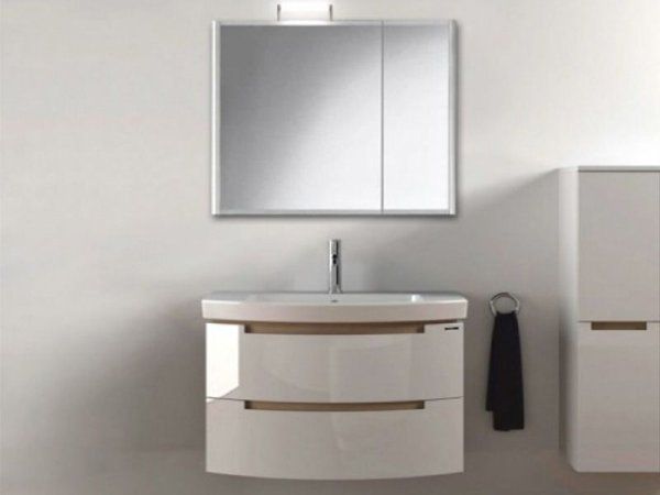 Шкаф-зеркало Berloni Bagno SN44SX/100 L 80 белый глянцевый