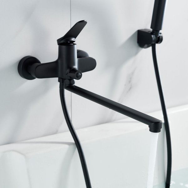 Смеситель для ванны Shevanik S6KQ22IA2HXC черный