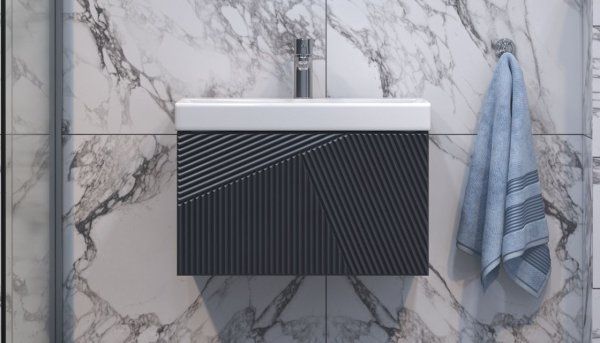 Тумба подвесная Velvex Edge 60.1Y, графит (tp.EDG.9696.60.1Y графит)