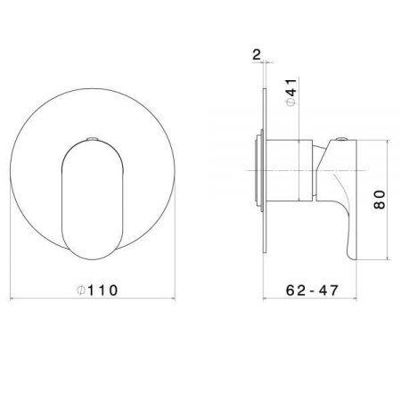 Смеситель Newform Linfa 67075E.21.018 для ванны, хром
